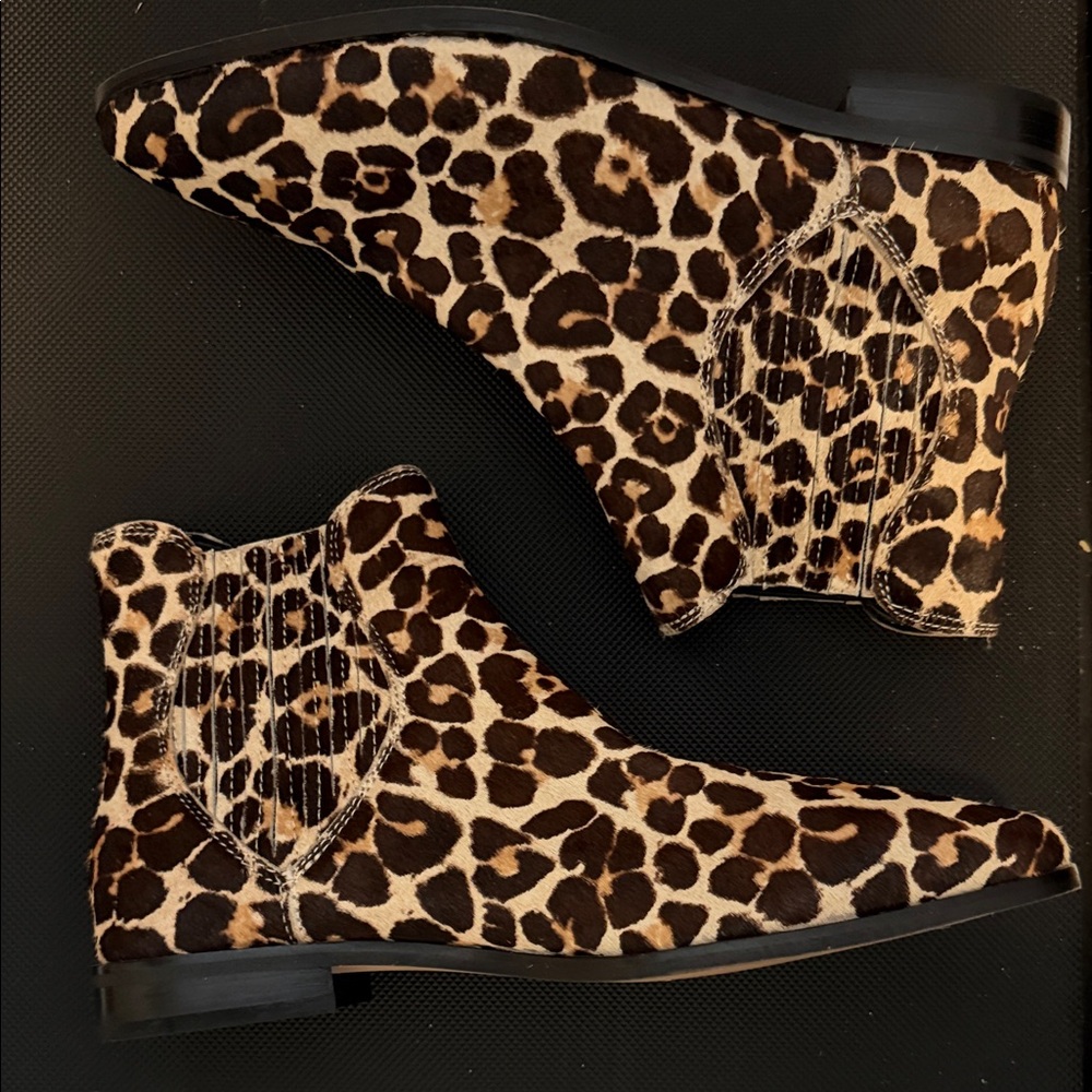 Rebecca Minkoff Leopard Pointed Booties